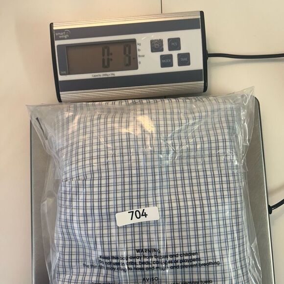 Lands’ End Blue Plaid Long Sleeve Button Up Shirt Women's Size 20W-22W Cotton - Picture 10 of 10